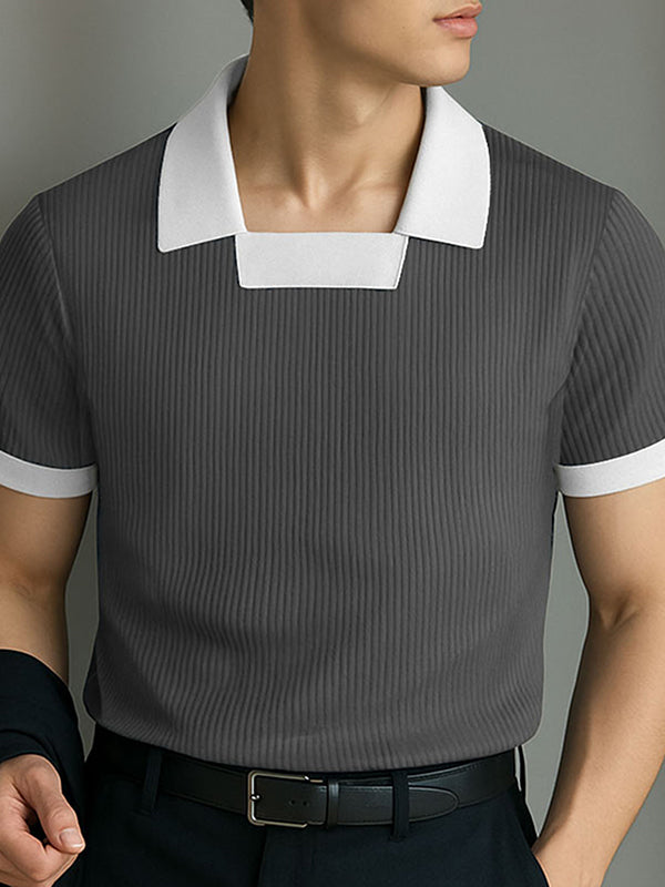 Mens Casual Colorblock Short Sleeve T-Shirt SKUL17019