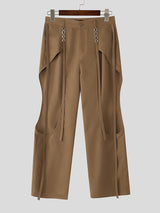 Mens Solid Color Side Cutout Casual Pant SKUL11467