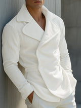 Men's Solid Casual Long Sleeve Blazer SKUL27300