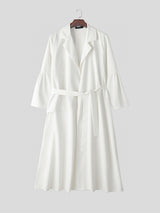 Men's Solid Irregular Hem Coat SKUL26083