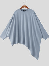 Men's Irregular Hem Loose Long Sleeve T-Shirt SKUL34220