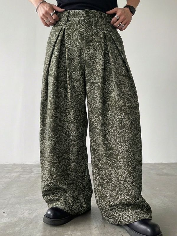 Men's Paisley Print Casual Pant SKUL50522