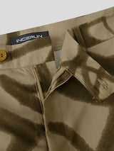 Men's Graffiti Print Cropped Two Pieces Outfit SKUL40124