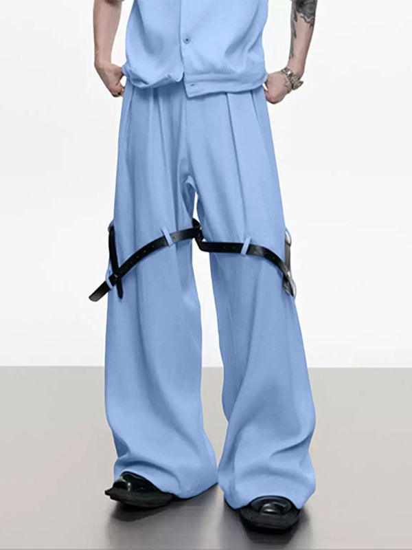 Men's Belt Patchwork Casual Pant SKUL28167