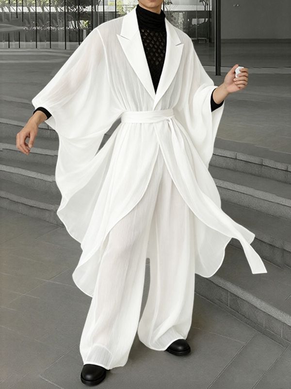 Men's Loose Waist Casual Two Pieces Outfit SKUL39011