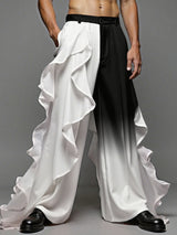 Men's Ruffle Patchwork Gradient Casual Pant SKUL31782