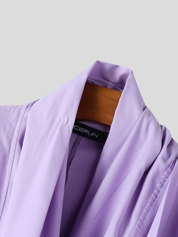 Men's Deconstructed Shawl Patchwork Casual Blazer SKUL43822