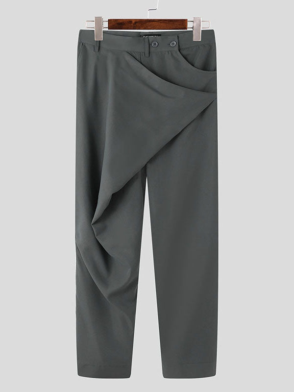 Mens Solid Color Deconstructed Pant SKUK75070