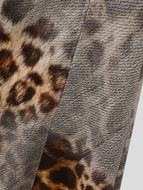 Men's High-Street American Vintage Snow Washed Gradient Leopard Print Wide-Leg Drape Pant SKUL68323