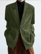 Men's Minimalist Textured Long Sleeve Blazer SKUL30487