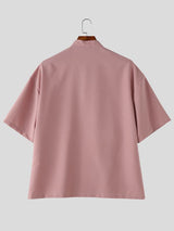 Men's New Chinese Style Relaxed Boxy Shirt SKUL57123