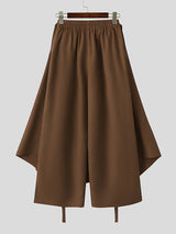 Mens Faux Two-Piece Design Loose-Fit Pant SKUK98824