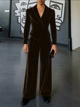 Men's Solid Color Casual Two Pieces Outfit SKUL30641