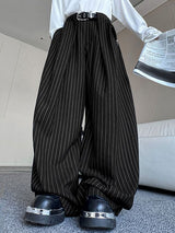 Men's Stripe High Waist Casual Pant SKUL41731