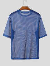 Mens Numeric Prin Sheer Mesh T-Shirt SKUK72438