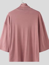 Men's Fun Embroidered High Neck T-Shirt SKUL39008