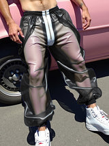 Men's Sheer Mesh Colorblock Pant SKUL16810