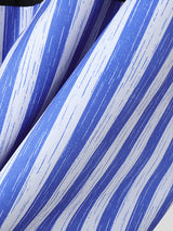 Mens Striped Contrast Stand Collar Long-Sleeve Shirt SKUK99045