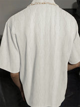 Mens Solid Color Casual Short Sleeve Shirt SKUL13968