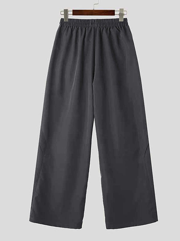 Mens Deconstructed Solid Color Loose Pant SKUK74178