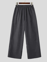 Mens Deconstructed Solid Color Loose Pant SKUK74178