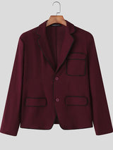 Men's Bold Edge Contrast Long Sleeve Blazer SKUL29610