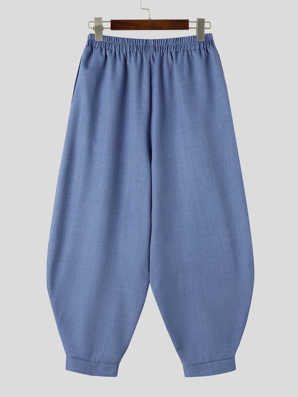 Men's Japanese Utility City Walk Pleated Low Flap Pocket Balloon Cargo Pant SKUL83985