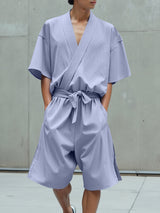 Mens Striped Casual Two Pieces Outfit SKUL08495