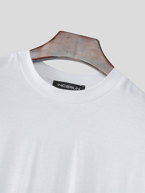 Mens False Two-Piece Layered Short Sleeve T-Shirt SKUL11474