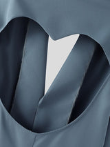 Men's Back Cutout Long Sleeve Blazer SKUL42558