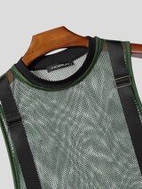 Men's Deconstructed Sheer Mesh Tank SKUL63144