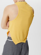 Mens Striped Knit Hollow-Out Tank SKUK64767