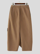 Men's Avant-Garde Asymmetric Wrap Front Wide Leg Pant SKUL53037