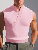 Mens Solid Color Textured Casual Tank SKUL17032