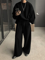 Men's Solid Color Casual Two Pieces Outfit SKUL28508