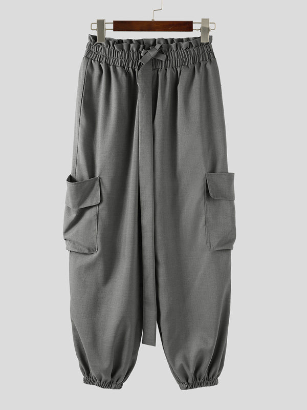 Mens Solid Color Loose Casual Pant SKUL16960