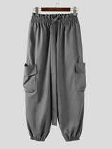 Mens Solid Color Loose Casual Pant SKUL16960