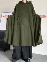 Mens Solid Color Loose Long-Sleeve Cloak SKUK89336