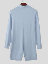 Men's Solid Color Zipper Bodysuit SKUL50132