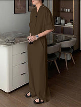 Men's Solid Color Striped Scarf Two Pieces Outfit SKUL30507