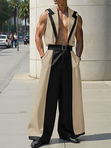 Men's Colorblock Casual Two Pieces Outfit SKUL24962