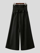 Mens Solid Color High-Waisted Casual Pant SKUL15378