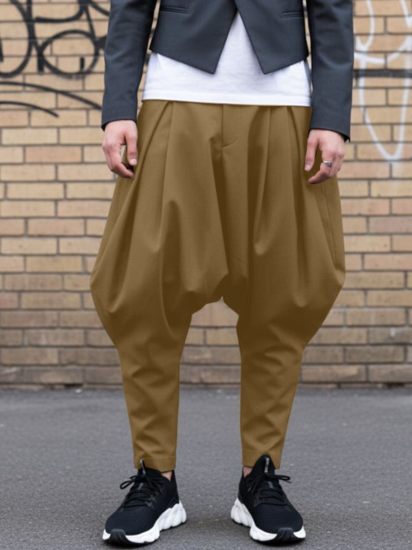 Men's Solid Color Casual Harem Pant SKUL50072