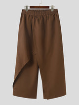 Mens Solid Color Loose Fit Long Pant SKUK70419