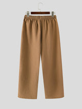 Mens Solid Color Textured Casual Pant SKUL18786