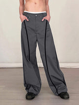 Mens Solid Color Casual Long Pant SKUK71657