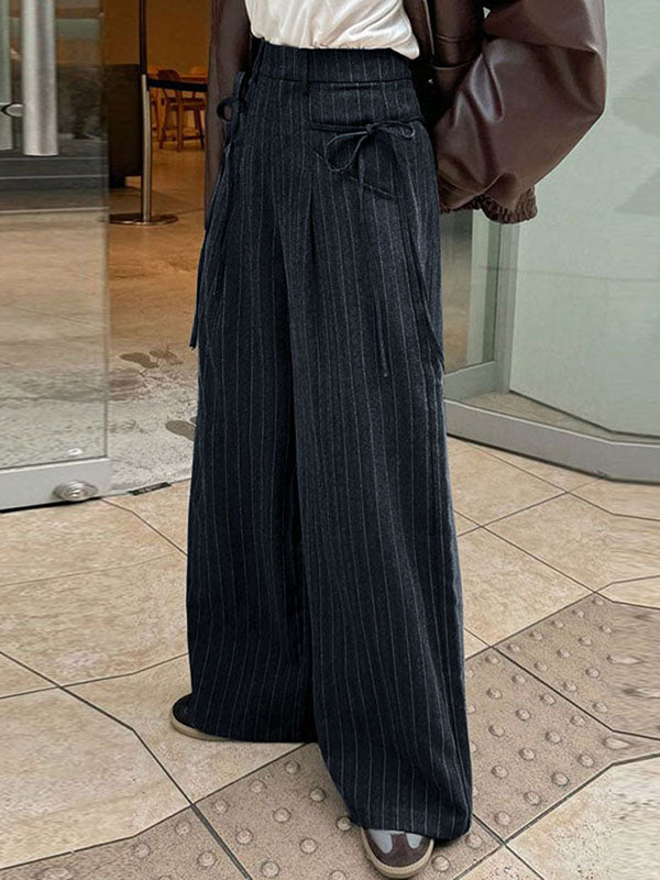 Mens Striped High-Waisted Tie Pant SKUL00973