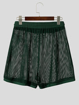 Mens Striped Hollow Out Casual Short SKUL12741