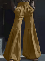 Mens Ruched Wide-Leg Casual Pant SKUK95598