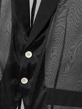 Men's Sheer Striped Casual Waistcoat SKUL19008